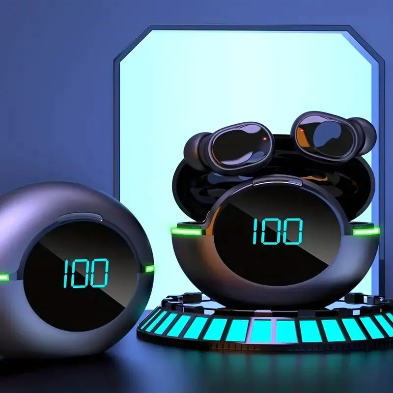 Auriculares TWS Inalámbricos Estéreo con Luz RGB y Resistencia al Agua IPX4