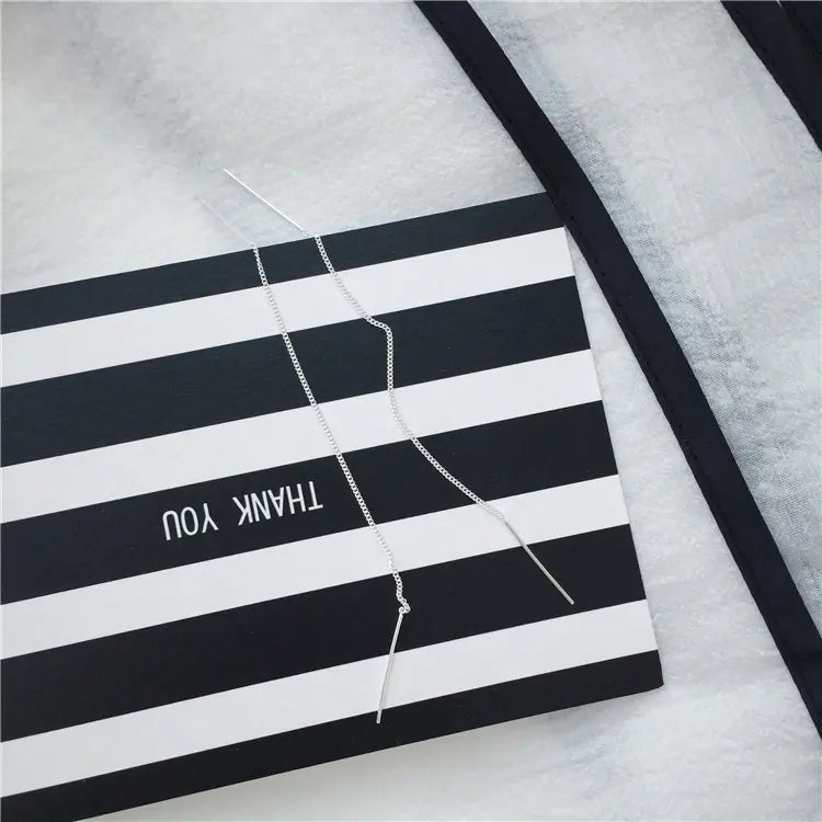 S925 Silver Minimalist Ear Studs and Ear Threads
