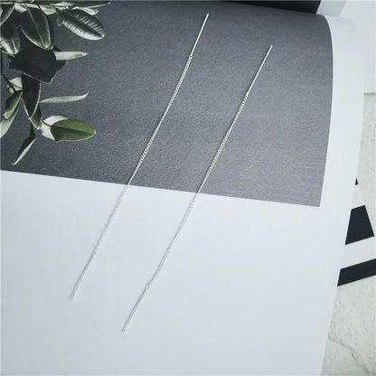 S925 Silver Minimalist Ear Studs and Ear Threads